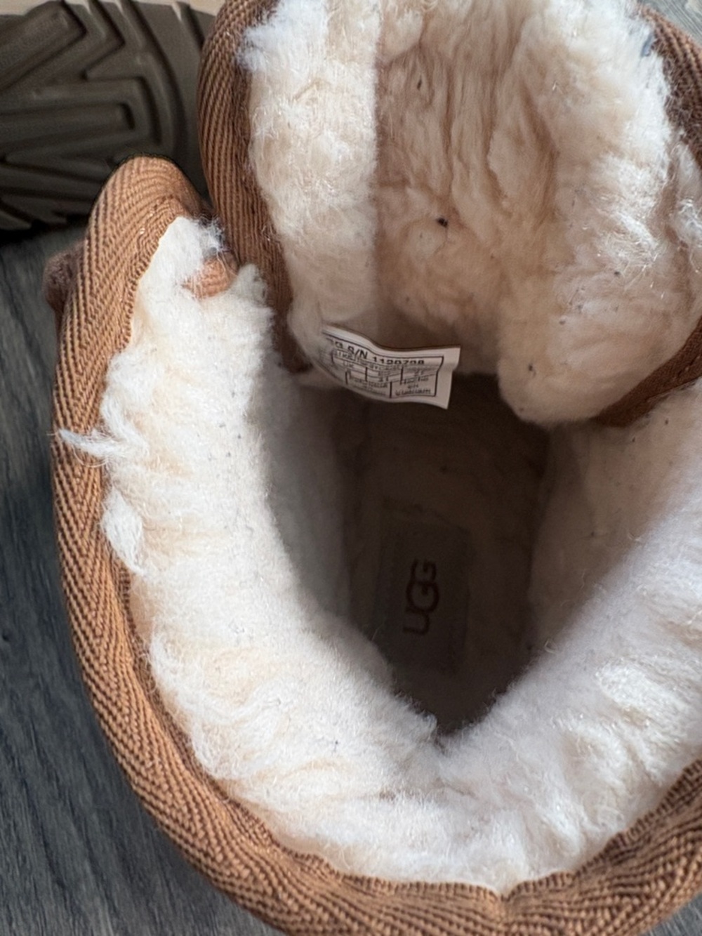 UGG Chestnut Suede Lace-Up Ankle Boots - Picture 4 of 5